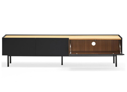 Mueble de TV negro para salón