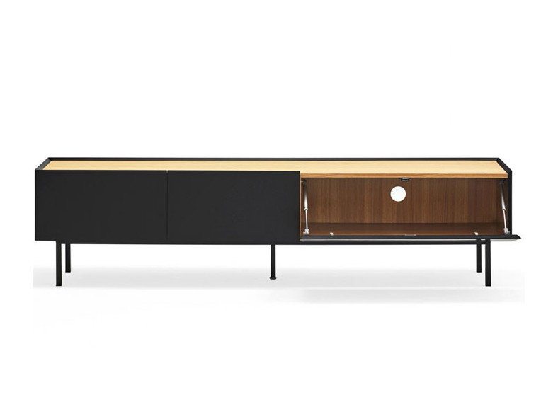 Mueble de TV negro para salón