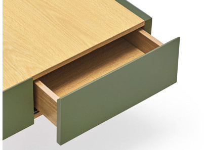 Mesa de Centro de madera con patas metálicas
