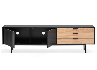 Mueble TV negro para comedor
