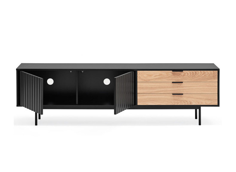 Mueble TV negro para comedor
