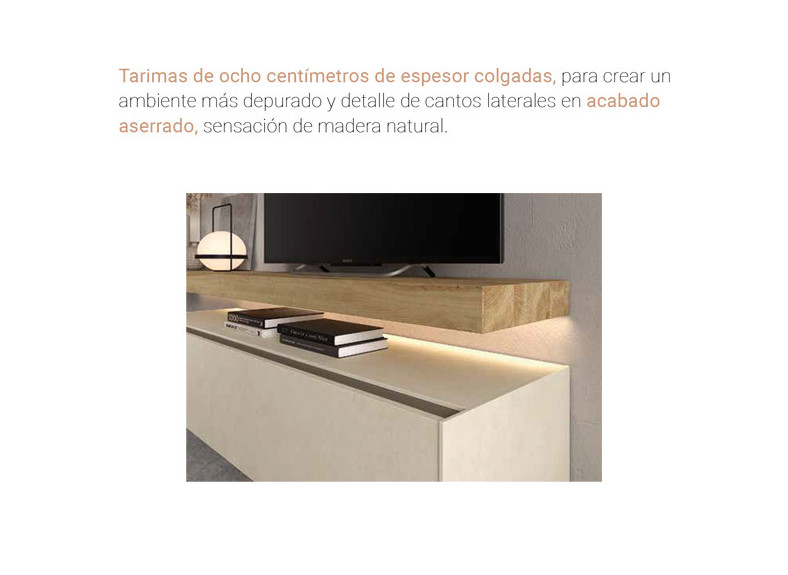 Muebles salón color Roble - Tienda de muebles en Valencia