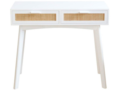 Escritorio de madera en color blanco