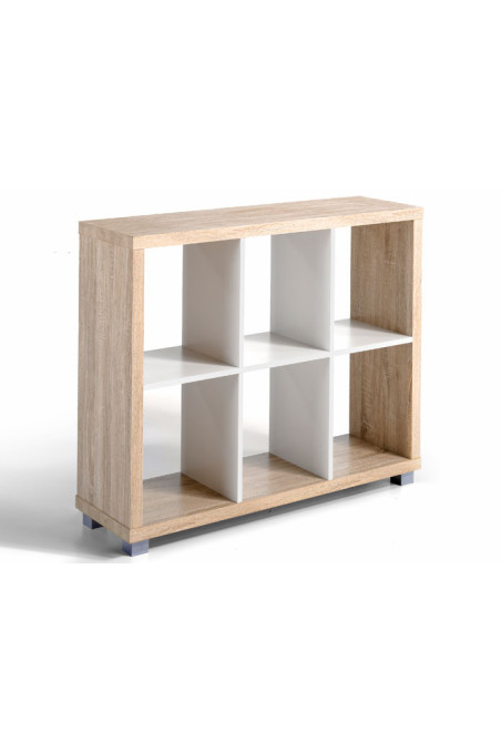 Mueble TV clásico 4 de madera con zocalo a ras de suelo