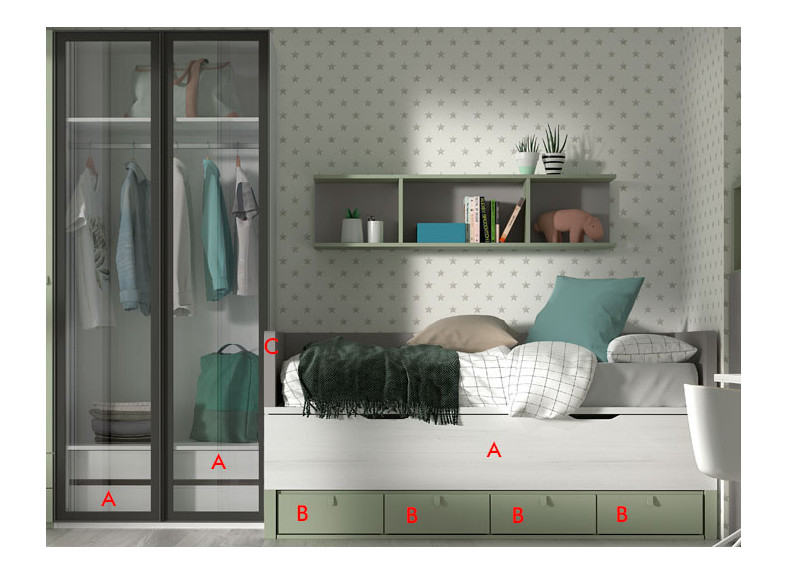 Comprar dormitorios juveniles en promoción en nuestra tienda de muebles en Madrid