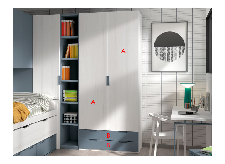 Promoción de armarios juveniles en nuestra tienda de muebles en Valencia