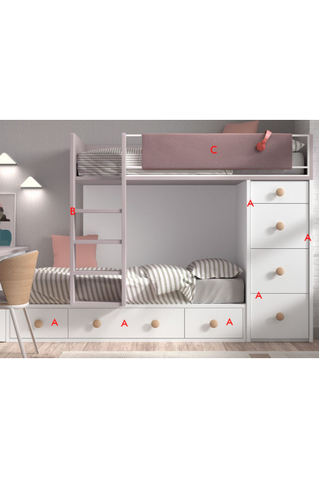 Sofá Clásico 6 modular para salon o comedor