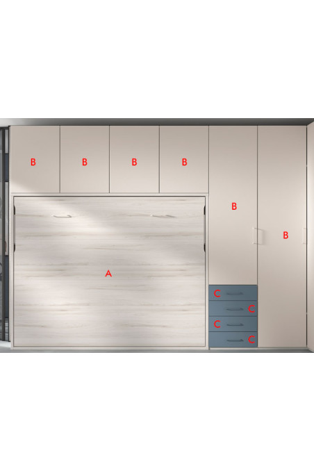 Dormitorio Moderno 6 con mesitas de noche en muebles intermobel
