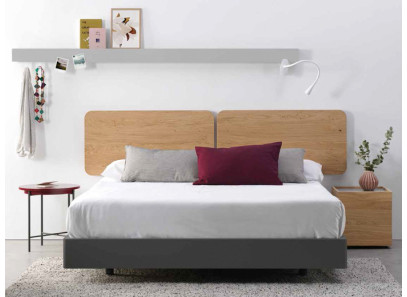 Dormitorio moderno con cabecero
