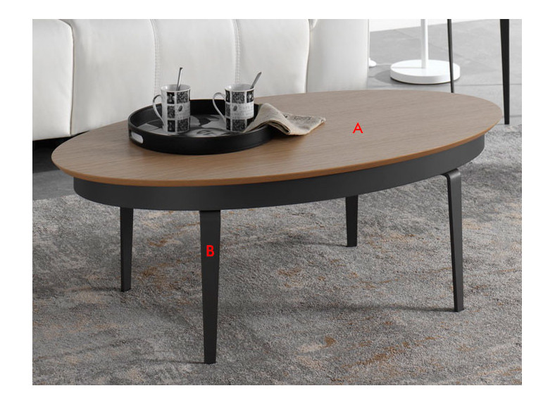Mesa de centro industrial en tu tienda de muebles en Valencia
