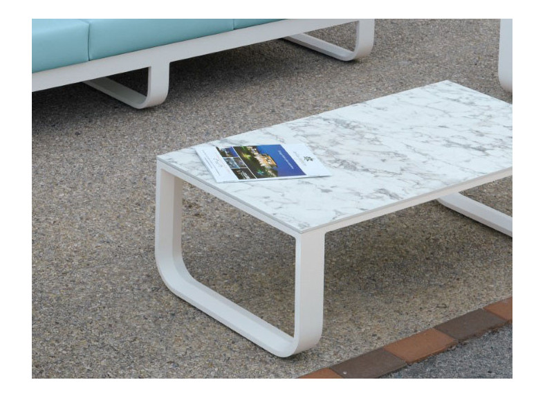 mesa para jardín de mármol