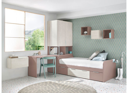 Dormitorio Juvenil 63 en Muebles Intermobel