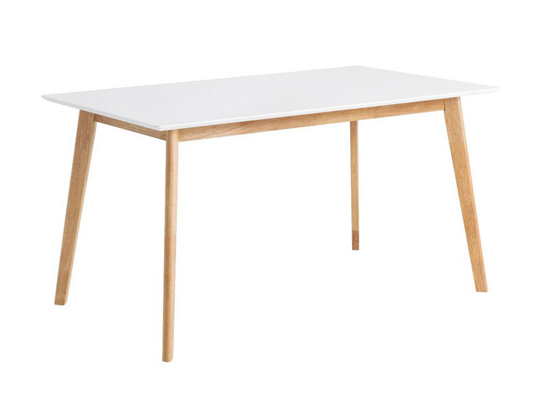 Mesa fija rectangular de estilo nórdico