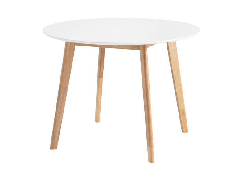 Mesa redonda de madera