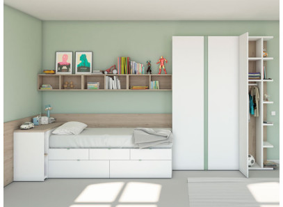 Dormitorio Juvenil 69 en Muebles Intermobel