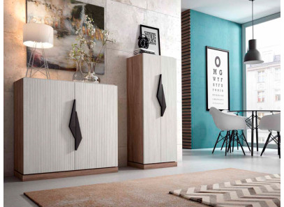 Zapatero moderno con tirador en Muebles Valencia