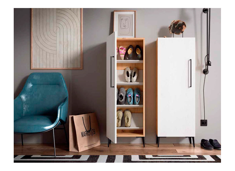 Zapatero moderno con patas en Muebles Valencia
