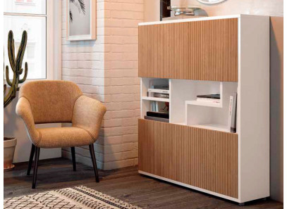 Zapatero moderno con estantería en Muebles Valencia
