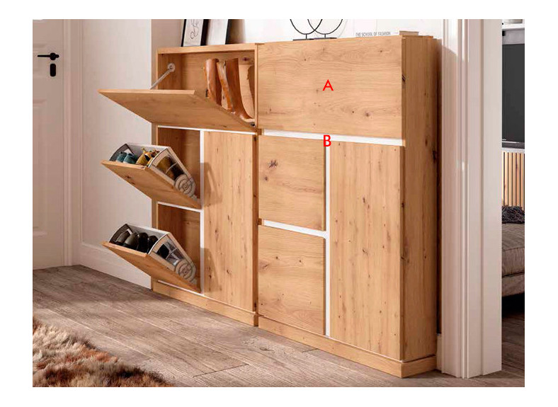 Zapatero moderno auxiliar en Muebles Valencia