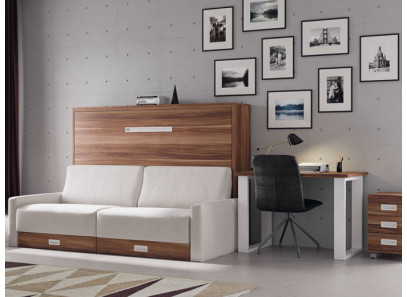 Cama abatible con sofá