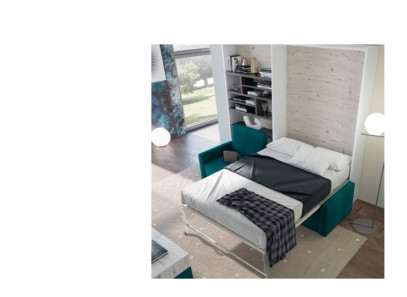 sofá con estantería salón