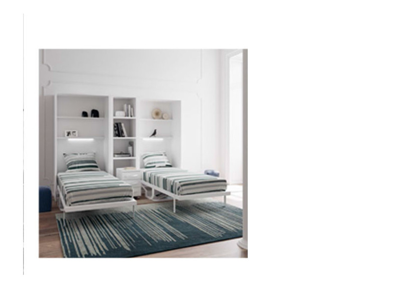 cama abatible con mesa escritorio