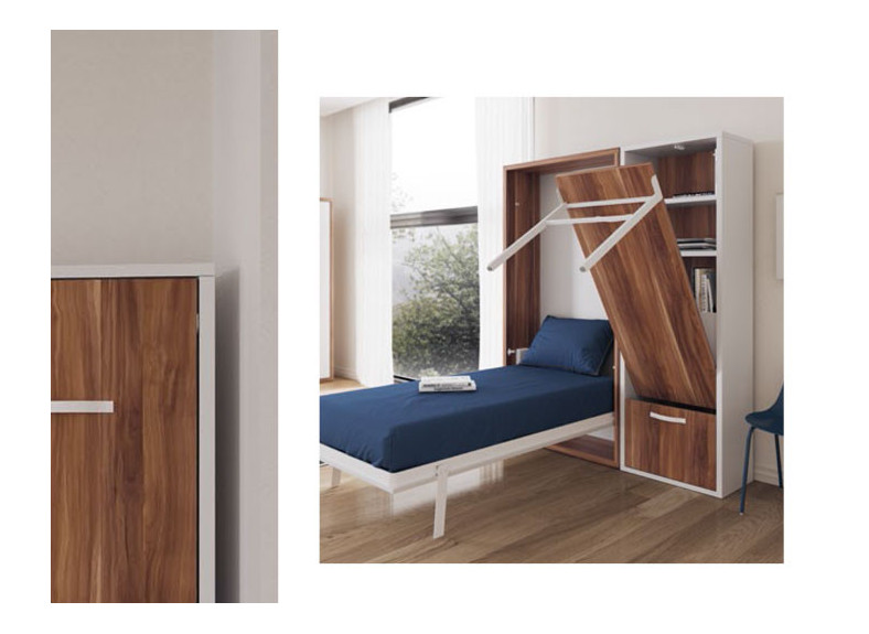 cama abatible con mesa