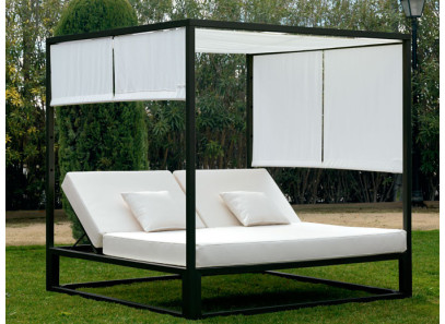 cama doble de exterior