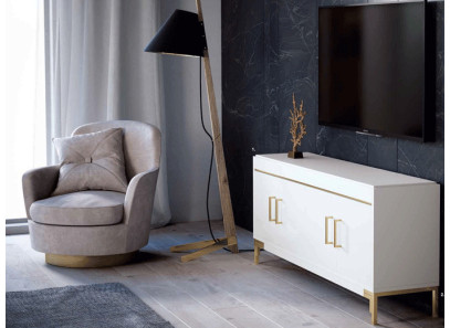 Mueble Tv. laca blanco