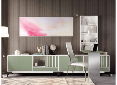 mueble tv frente listones