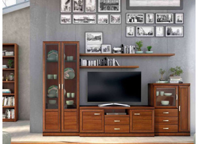 salón con vitrina clasico en tu tienda de muebles en Valencia