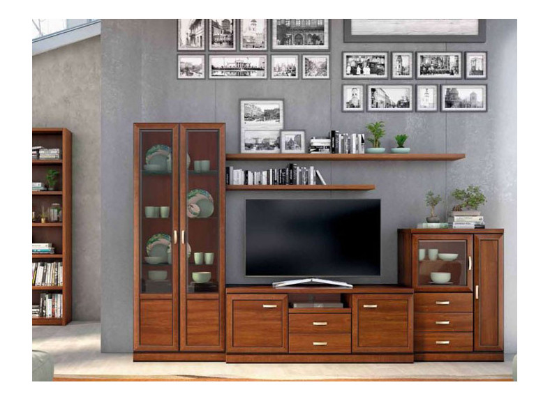 salón con vitrina clasico en tu tienda de muebles en Valencia