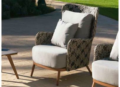sillón de rattan