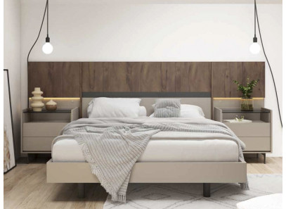Dormitorio moderno madera en Valencia