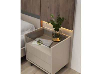 Dormitorio moderno madera en Valencia