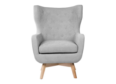 Sillón de diseño color gris claro para salon o comedor