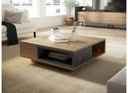 Mesa de centro cuadrada para salón o comedor en Madrid