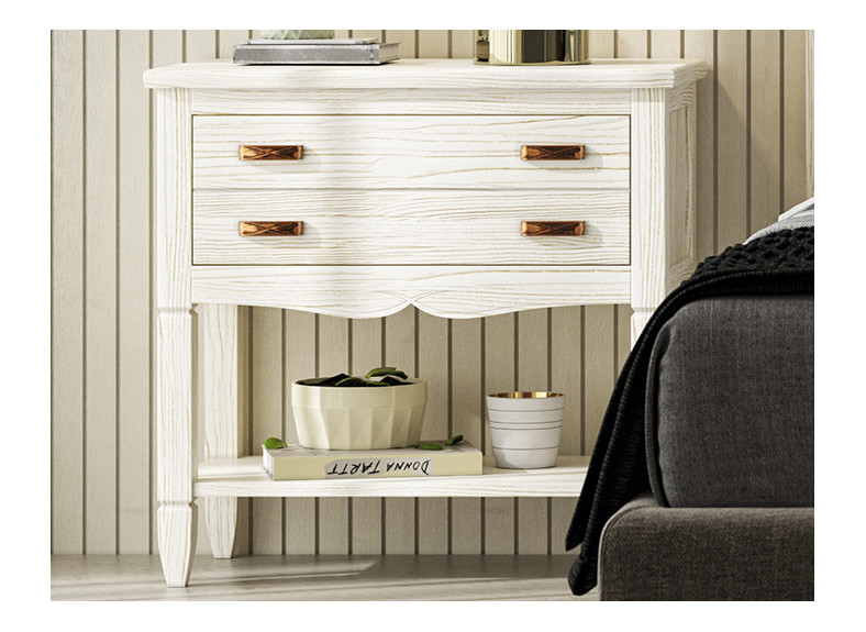 Mesita de dos cajones