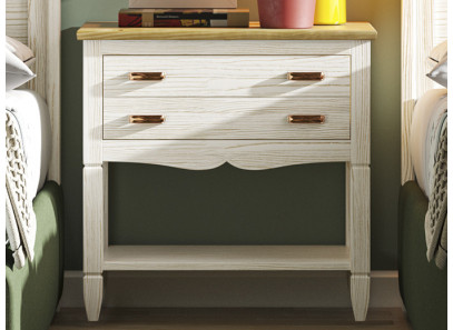 Mesita de dos cajones