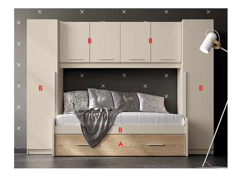Dormitorio juvenil moderno
