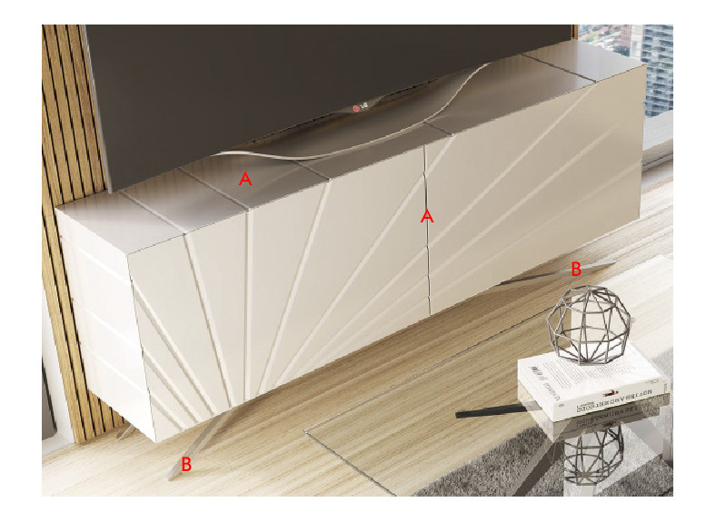 Mueble de TV de diseño para salón o comedor en Madrid