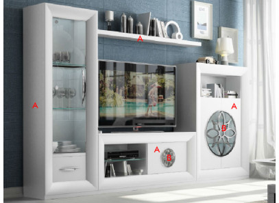 Salón moderno de diseño de Franco Furniture en oferta