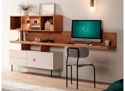 Escritorio moderno con aparador en Valencia