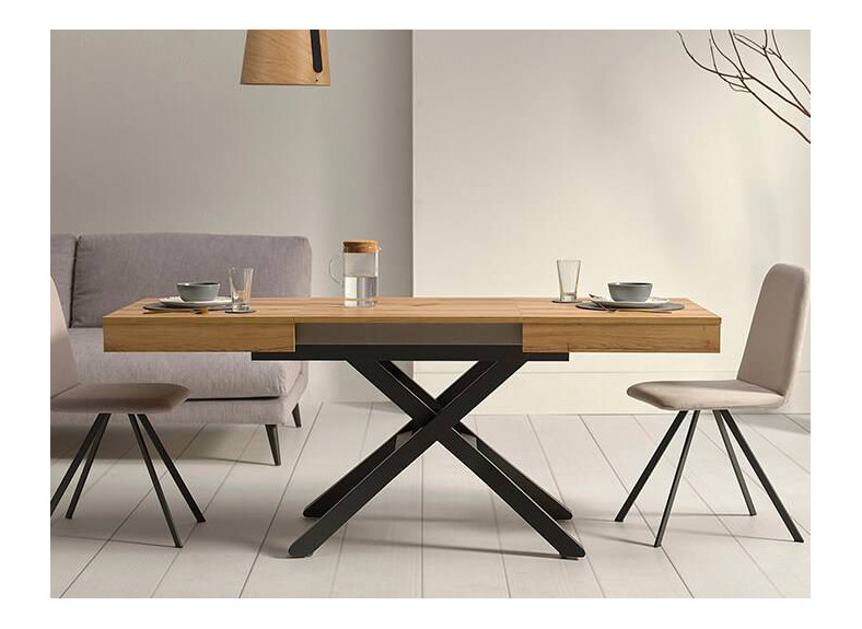 Mesa de centro y mesa de comedor en uno