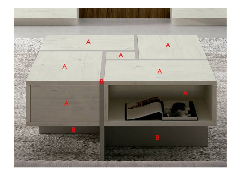 Mesa de centro de madera en tu tienda de muebles en Valencia