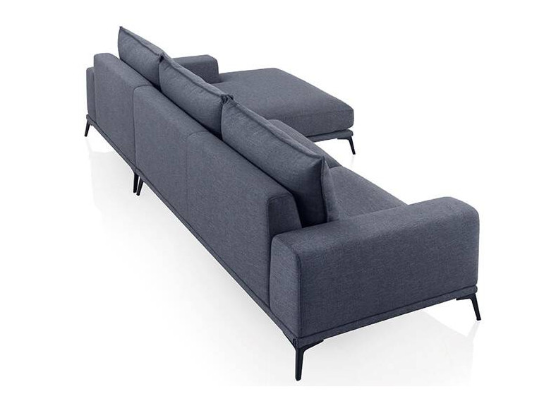 Chaiselongue con patas altas para salón o comedor