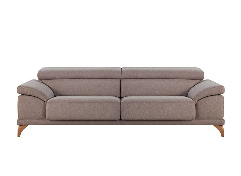 Sofa de 3 plazas con asientos extraibles y cabezales reclinables