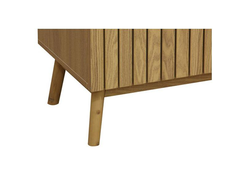 Mueble TV de madera con patas altas