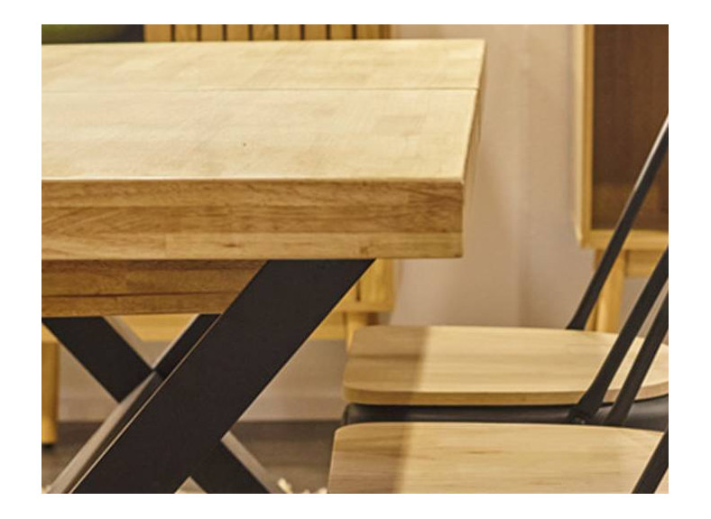 mesa comedor con patas metalicas