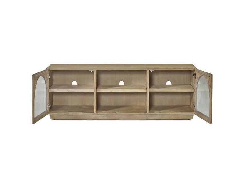 mueble tv madera natural